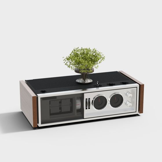 Retro Speaker Cabinet 3D model