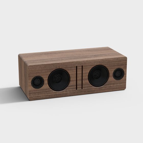 Wooden Bluetooth Speaker 3D Model