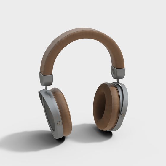 Stylish 3D Headphone Model with Unique Design