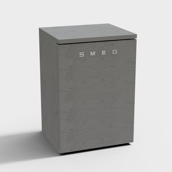SMEG Vintage Fridge 3D model