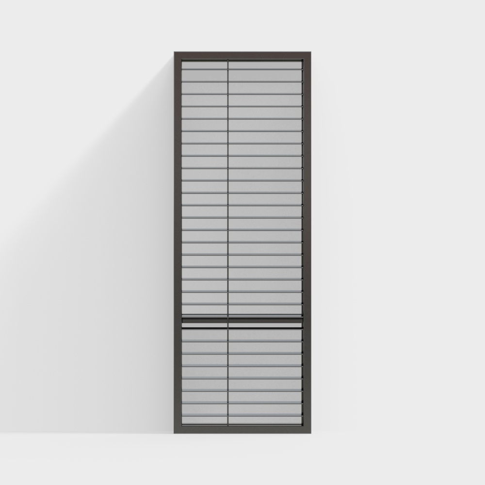 Minimalist Shutter Door 3D Model Design