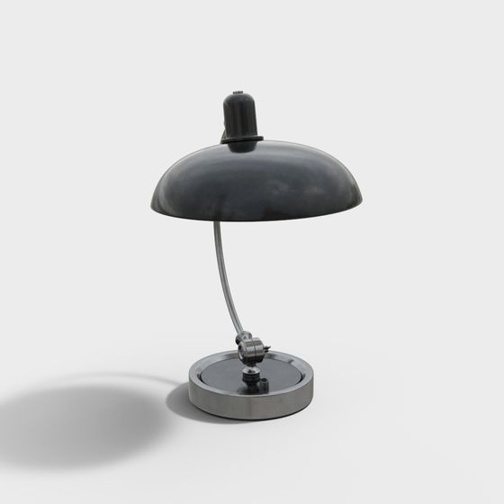 Stylish Vintage Desk Lamp 3D model for Creatives