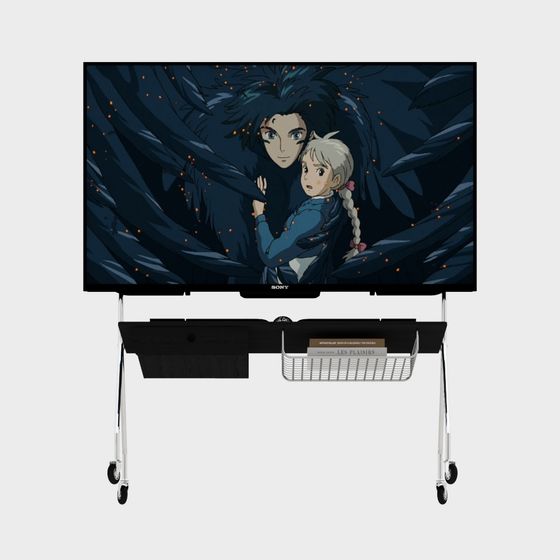 Artistic Low-Poly TV Stand 3D model