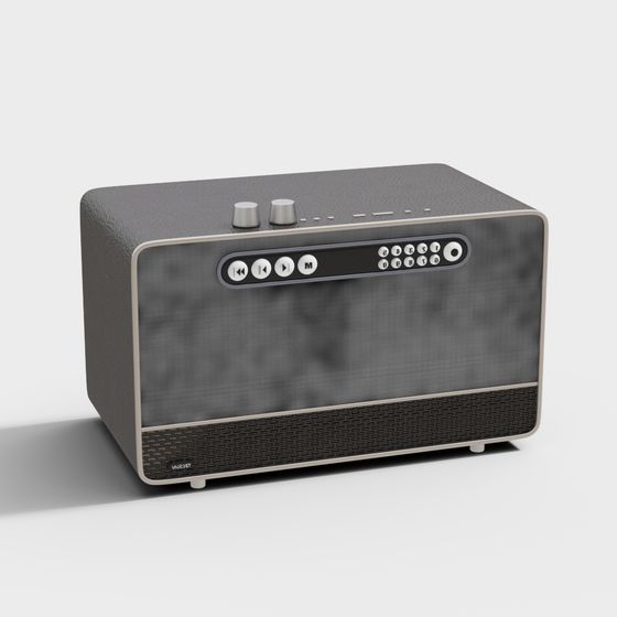 Retro Modern 3D Model Speaker