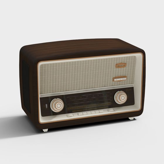 Vintage Radio 3D Model for Nostalgic Projects