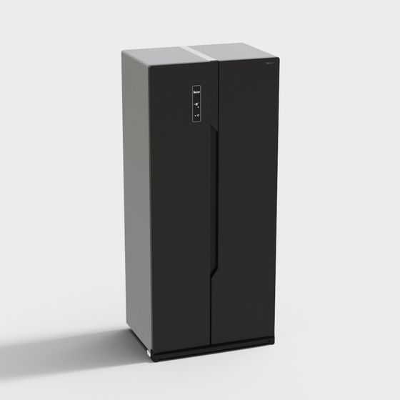Sleek 3D Refrigerator Model for Modern Interiors