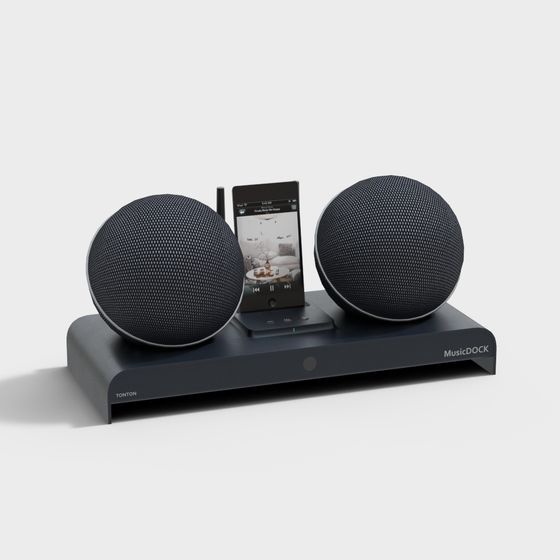 MusicDock 3D model for Modern Audio Experience