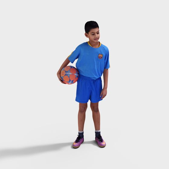 Vibrant Soccer Boy 3D model