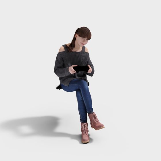 Urban Explorer Low Poly 3D Model