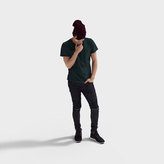 Stylish Urban Model 3D model