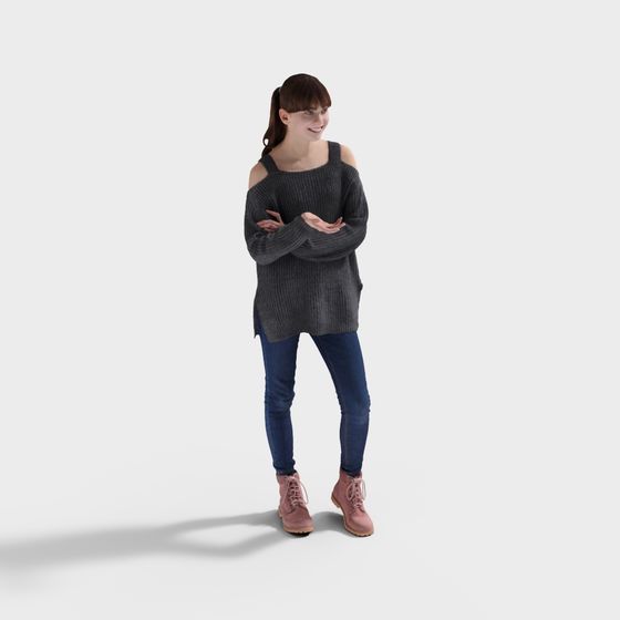 Девушка общается