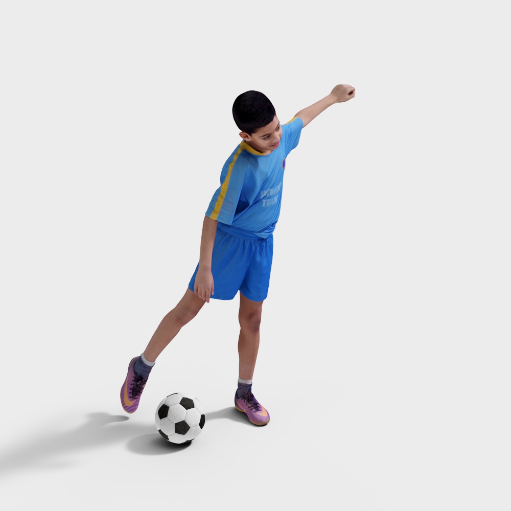 Dynamic Little Player 3D Model for Creative Projects