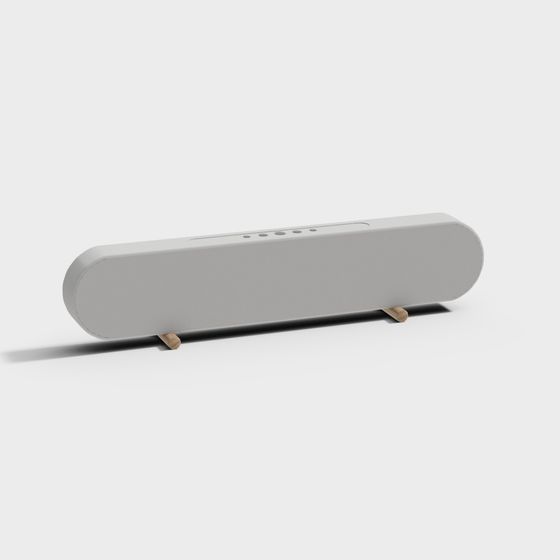 Stylish Streamlined Speaker 3D model for Creative Projects