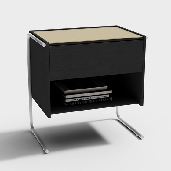 Modern Polygonal Bedside Table 3D model