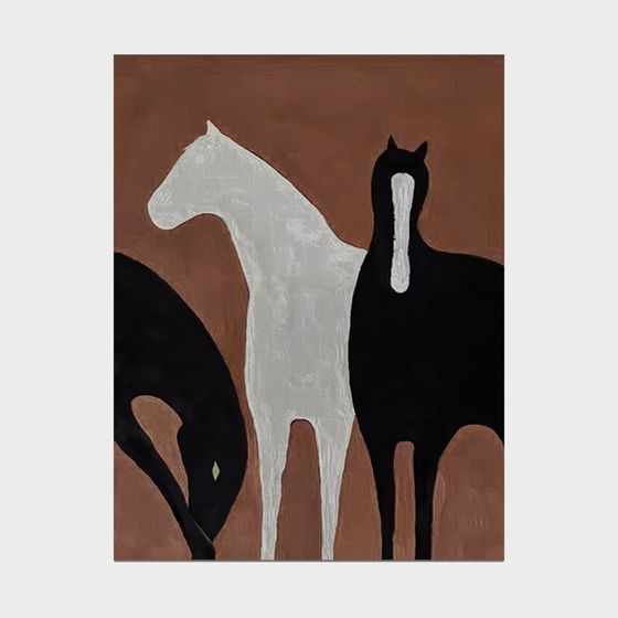 Realistic Low-Poly Horses 3D Model for Designers