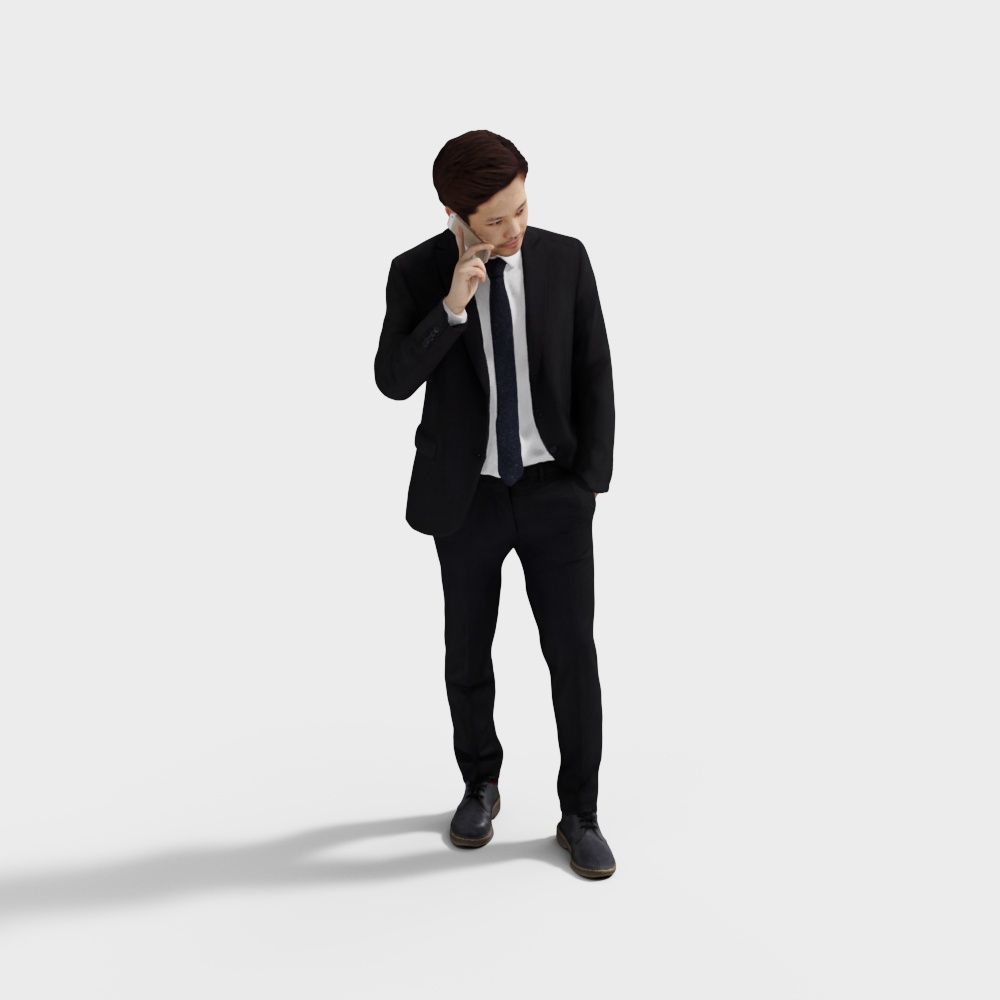 Low-Poly Businessman 3D Model