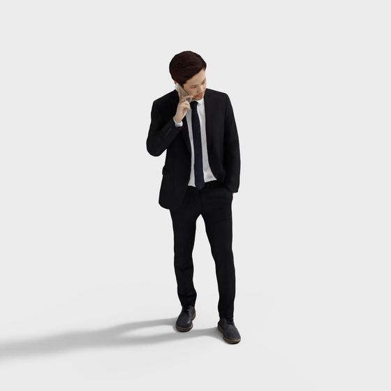 Low-Poly Businessman 3D Model