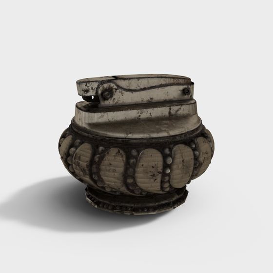 Antique Vase Low-Poly High-Detail 3D model