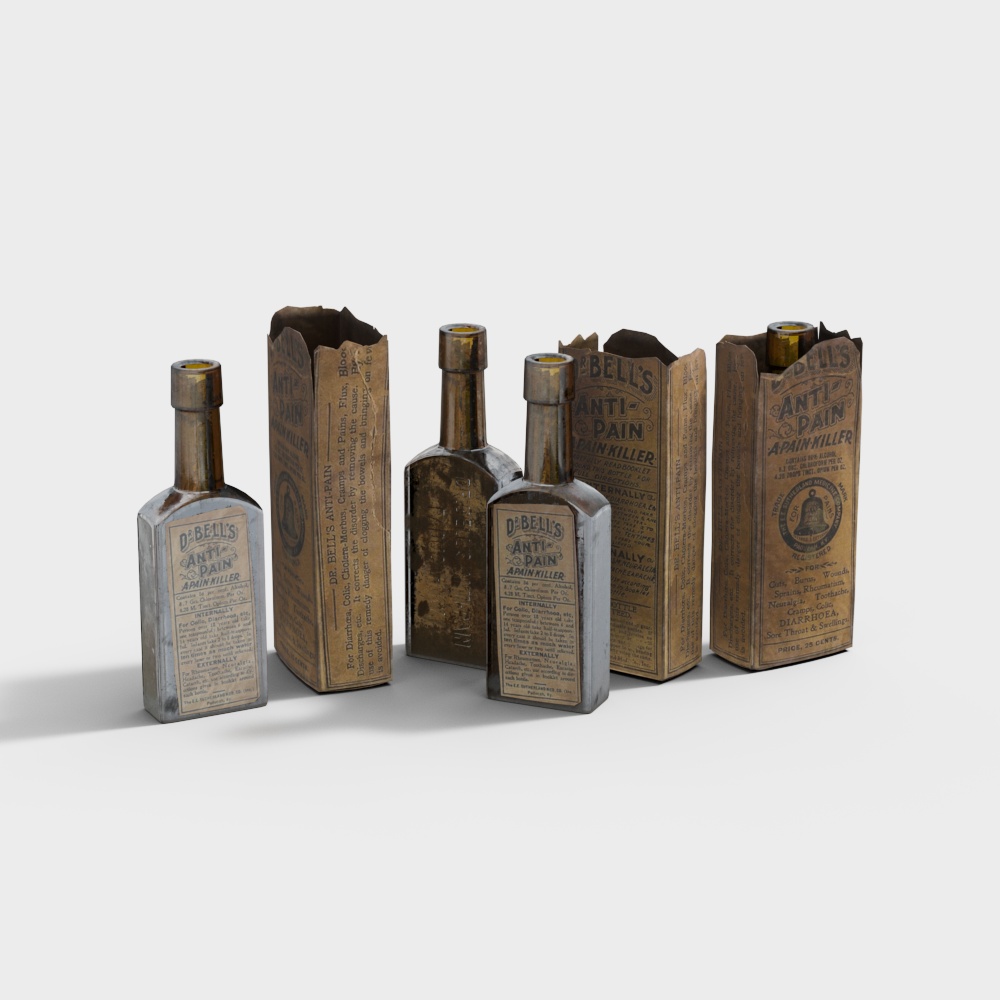 Antique-Style Wine and Water Ornaments