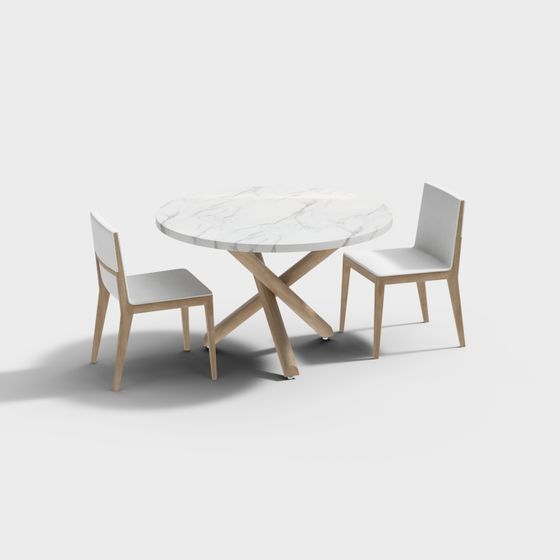 Scandinavian Leisure Table and Chair Set