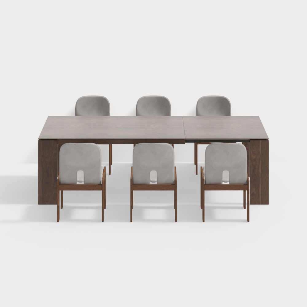 ชุดโต๊ะและเก้าอี้รับประทานอาหารสไตล์ญี่ปุ่นร่วมสมัย