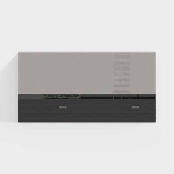 Elegant Modern 3D Wall Model with Texture