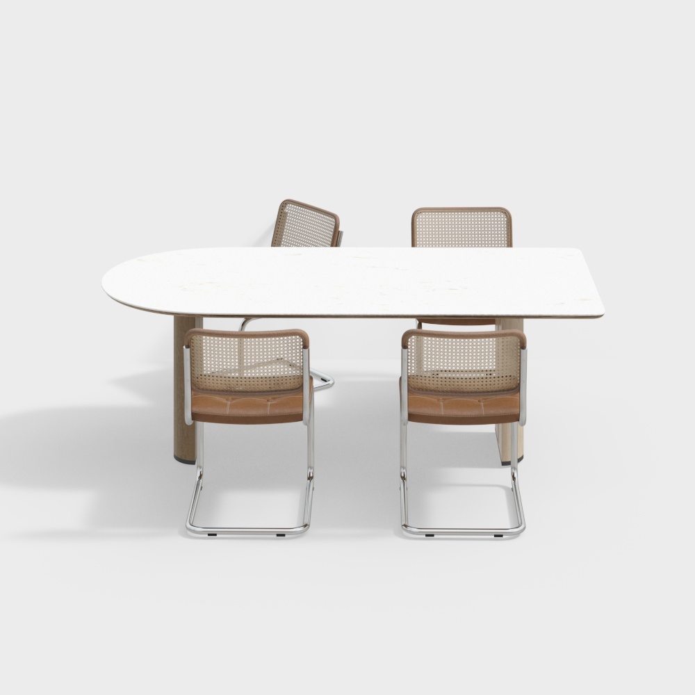 極簡日式餐桌椅套組