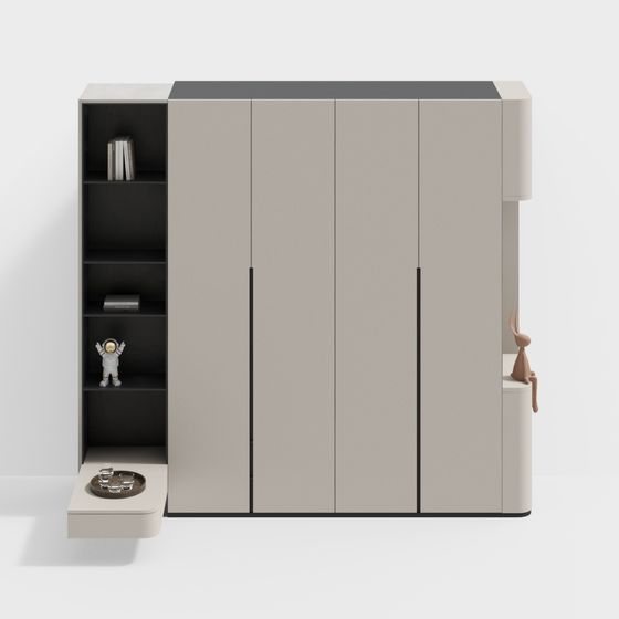 Modern Urban Storage Cabinet 3D model