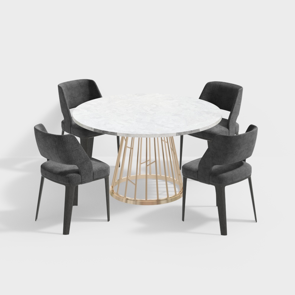 Modern Dining Table and Chair Set