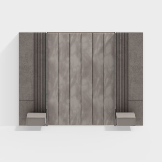 Minimalist Industrial Wall Panel 3D Model