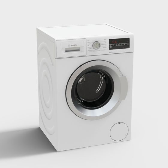 Bosch Washing Machine 3D model for Interior Design