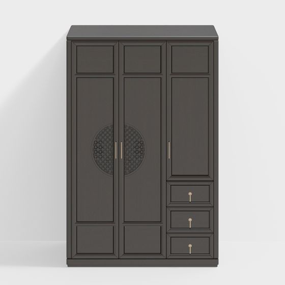 Urban Elegance Wardrobe 3D model