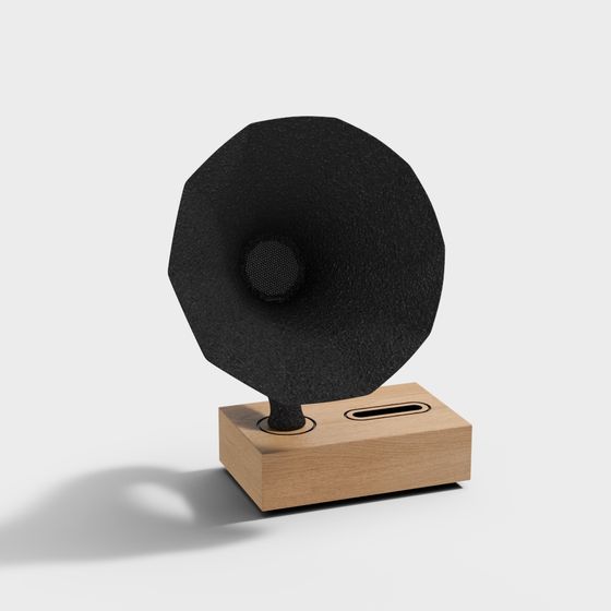 Vintage Horn 3D Model - Retro Aesthetic Design