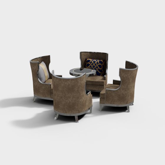 Set tavolo e sedie per il tempo libero moderno