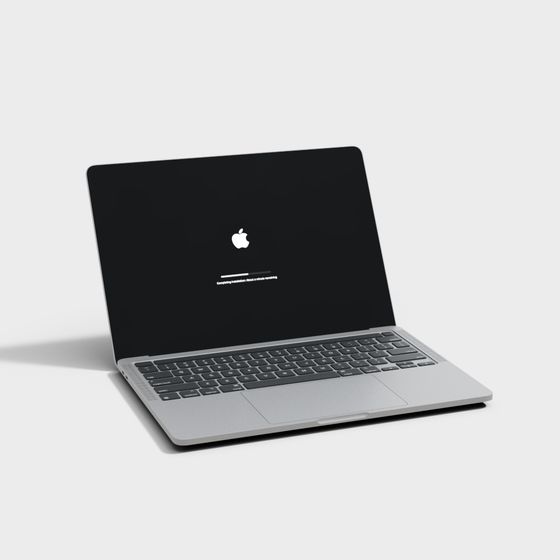 Low-Poly 3D Laptop Model for Creative Projects