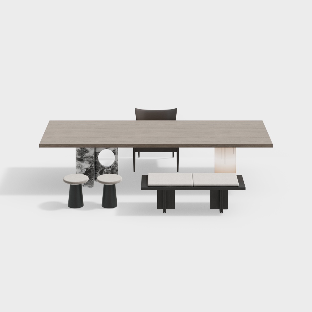 Modern Tea Table and Chair Set