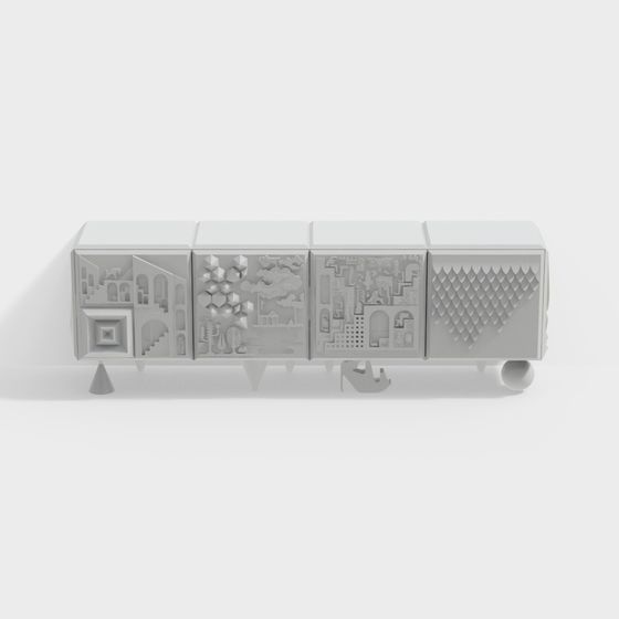 City View Cabinet 3D model for Creative Projects