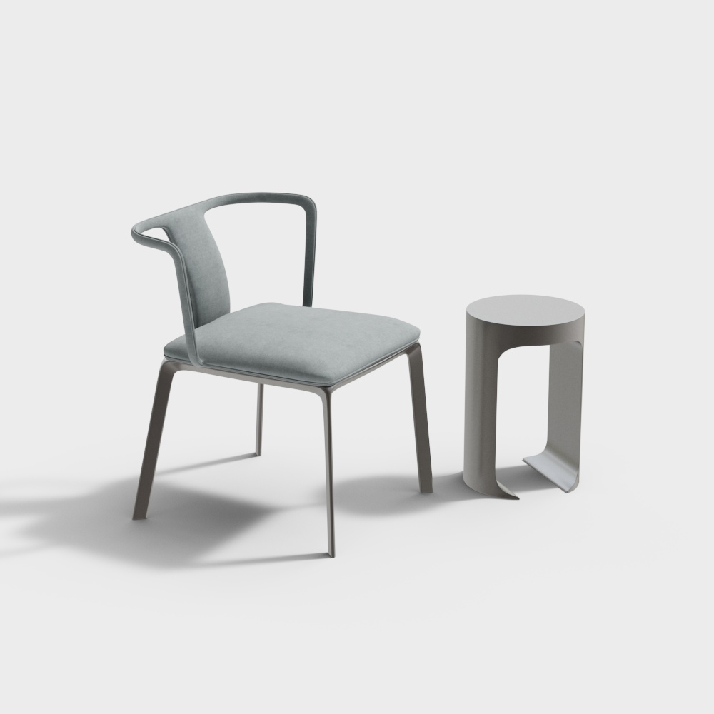 Ensemble de chaise simple de loisirs de style chinois moderne