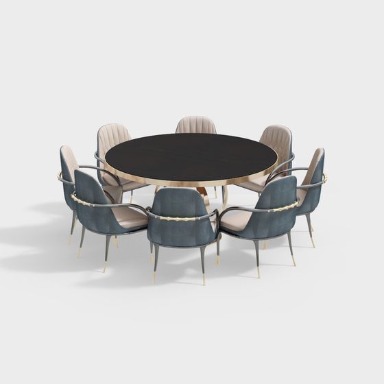 Современный набор стола и стульев для столовой