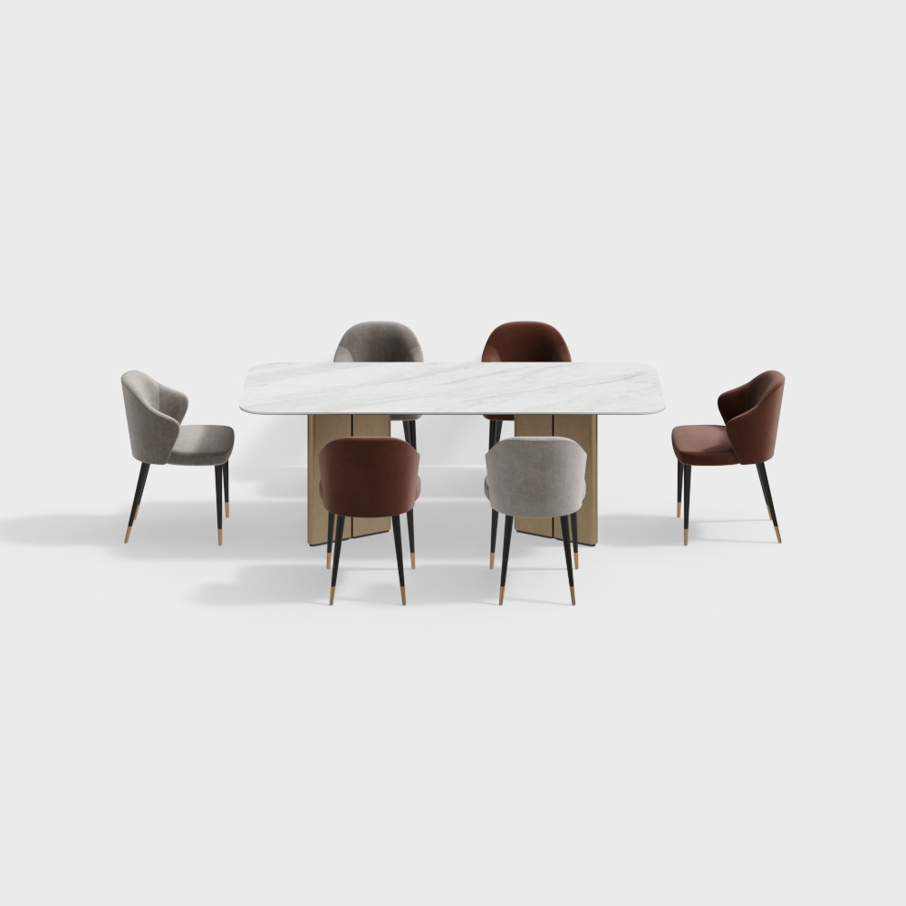 Modern Dining Table and Chair Set