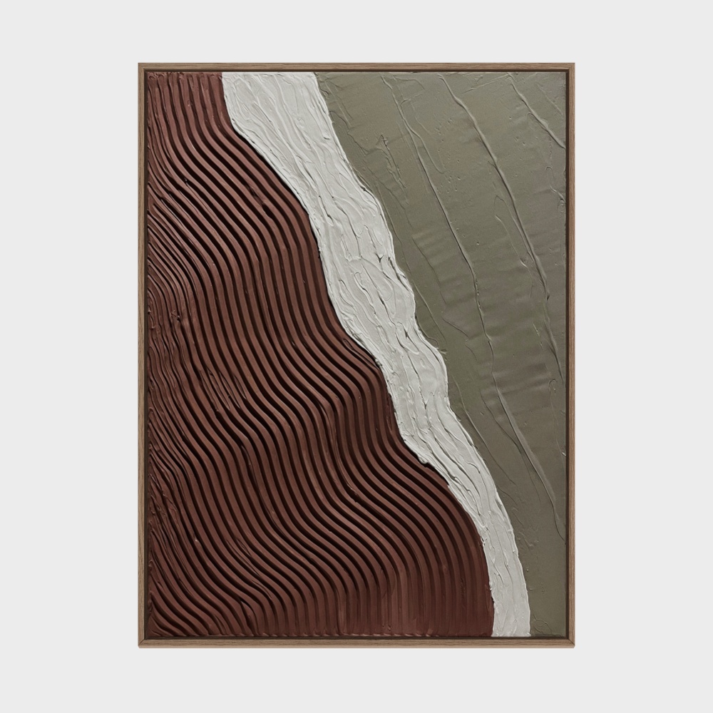 Abstract Flowing Frame 3D Model – Low-Poly Minimalist Design