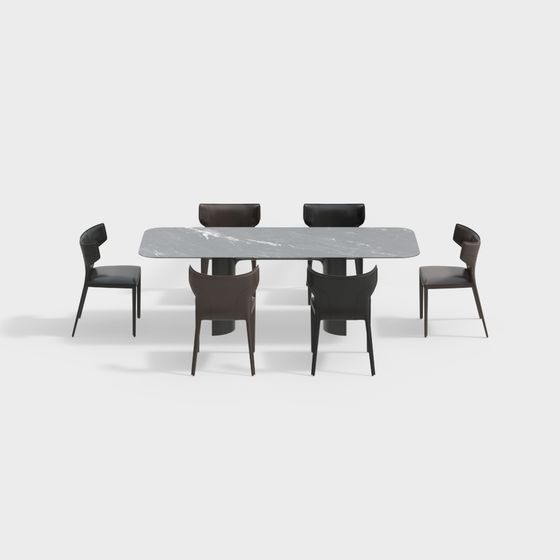 モダン・イタリアンダイニング・テーブル・アンド・チェア・セット