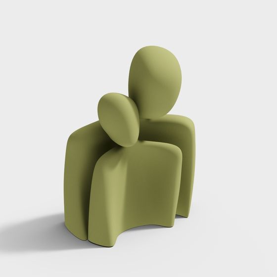 Unique Low-Polygon Chair 3D model