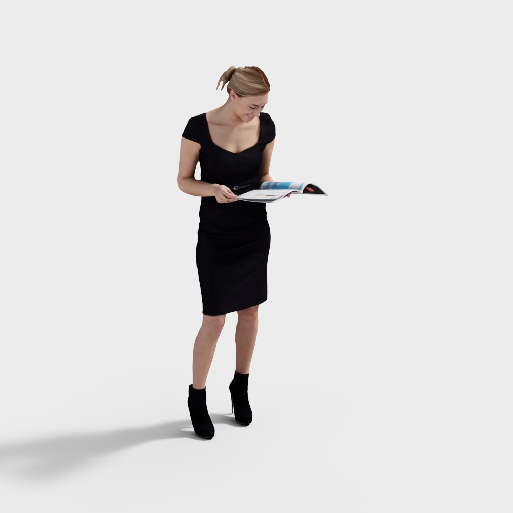 Elegantly Confident Woman 3D Model