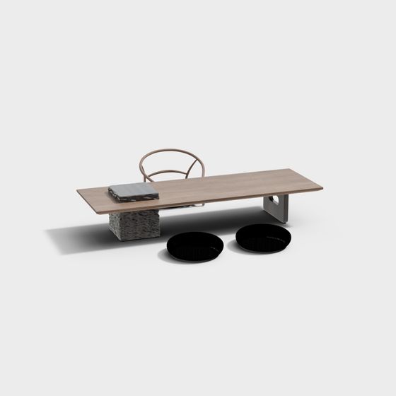 Urban Relaxation Table & Chair Set 3D model