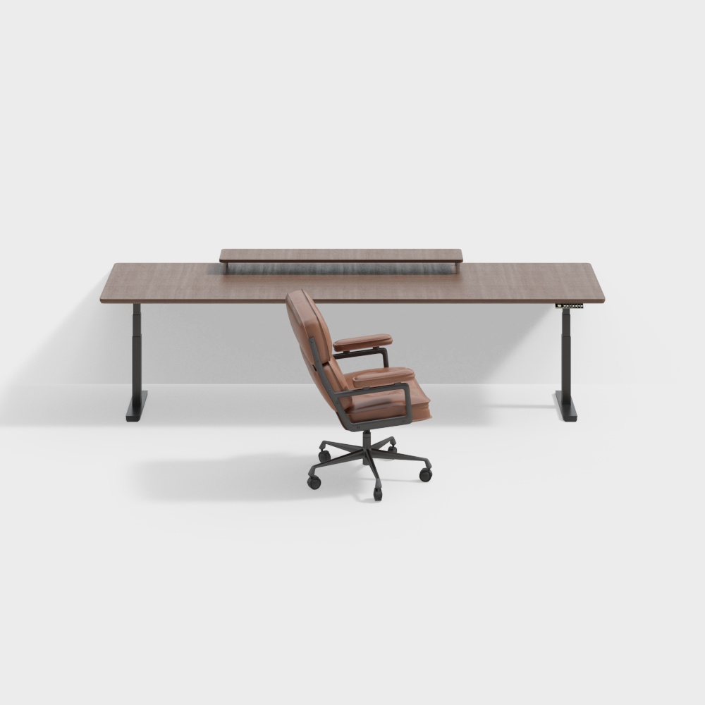 Ensemble de table et chaises de bureau moderne du milieu du siècle