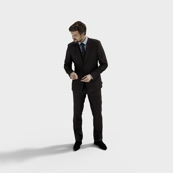 High-Detail Realistic Low-Poly Character 3D model