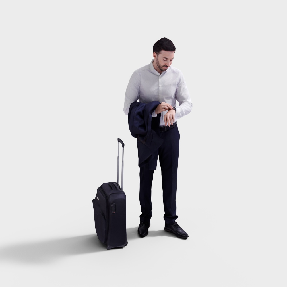 Business Traveler 3D model for Urban Contexts