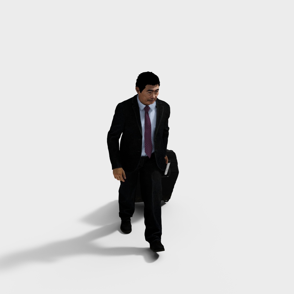 Hustling Businessman 3D model
