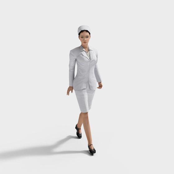 Modern Female Character 3D model